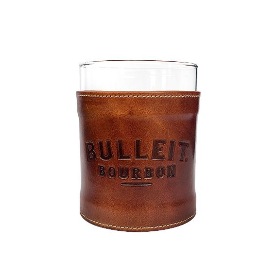Bulleit Rustic Leather Rocks Glass
